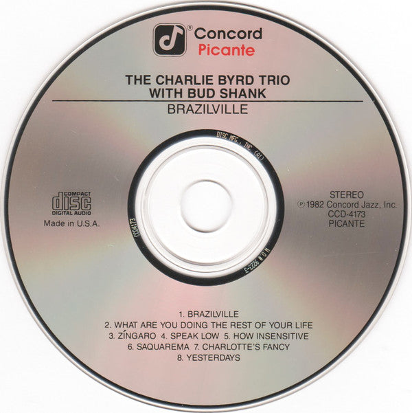 Charlie Byrd Trio With Bud Shank : Brazilville (CD, Album, RE)