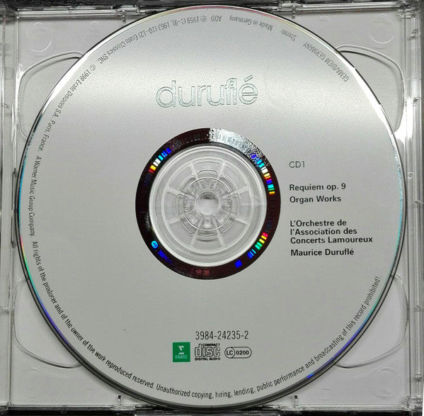 Maurice Duruflé : Requiem  / Pieces For Organ / Mass Cum Jubilo (2xCD, RE)