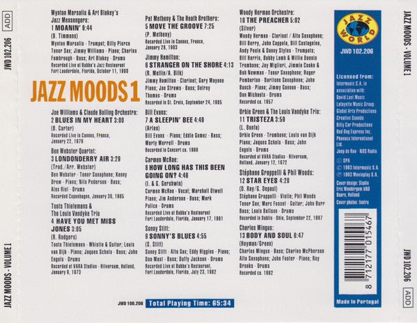 Various : Jazz Moods Volume 1 (CD, Comp)