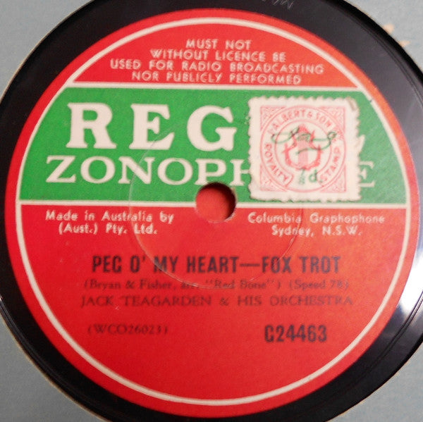 Jack Teagarden And His Orchestra : If It's Good / Peg O' My Heart (Shellac, 10")