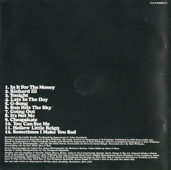 Supergrass : In It For The Money (CD, Album)