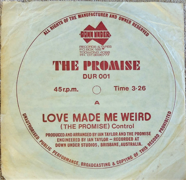 The Promise (3) : (Living In A) Fault Line World (7")