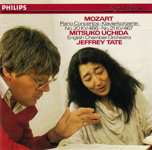 Mozart*, Mitsuko Uchida, English Chamber Orchestra, Jeffrey Tate : Piano Concertos = Klavierkonzerte No. 20 KV 466 · No. 21 KV 467 (CD, Album, RE, PDO)