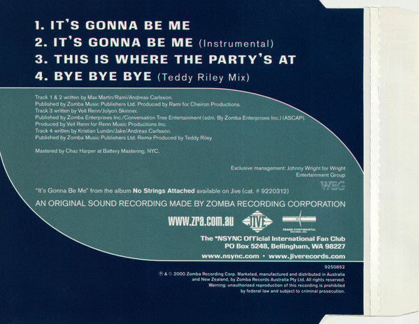 *NSYNC : It's Gonna Be Me (CD, Single)