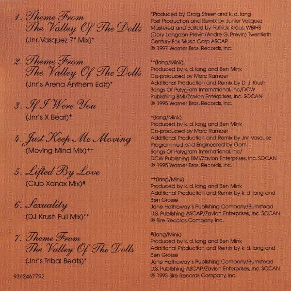 k.d. lang : 1997 Australian Tour Commemorative EP (CD, EP, Comp)