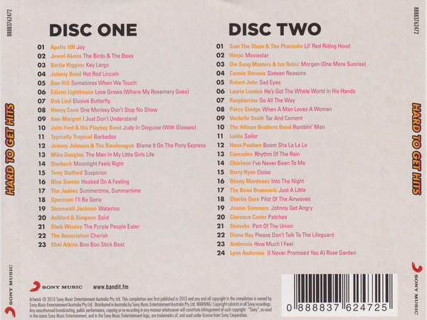 Various : Hard To Get Hits (2xCD, Comp)
