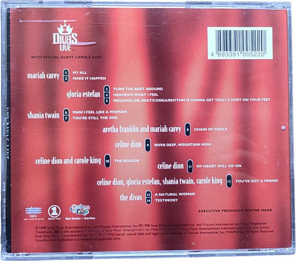 Divas (6) : VH1 Divas Live (CD, Album)