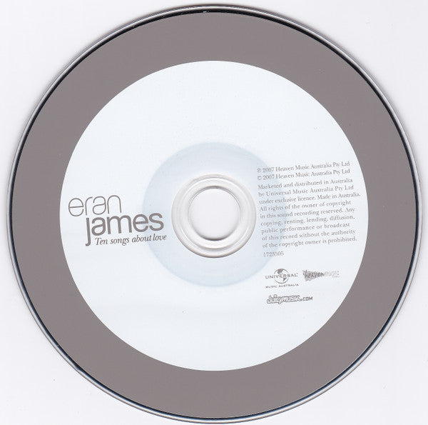 Eran James : Ten Songs About Love (CD, Album)