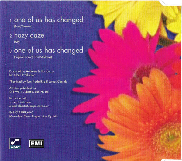 Aleesha Rome : One Of Us Has Changed (CD, Single, RE)