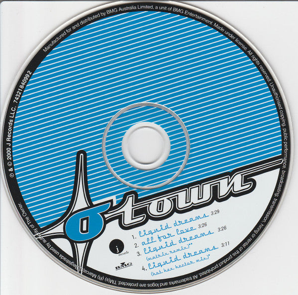 O-Town : Liquid Dreams (CD, Single)