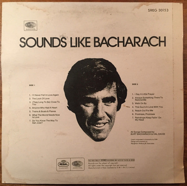 EMI Studio-Orchester : Sounds Like Bacharach (LP, Album)