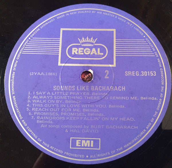EMI Studio-Orchester : Sounds Like Bacharach (LP, Album)