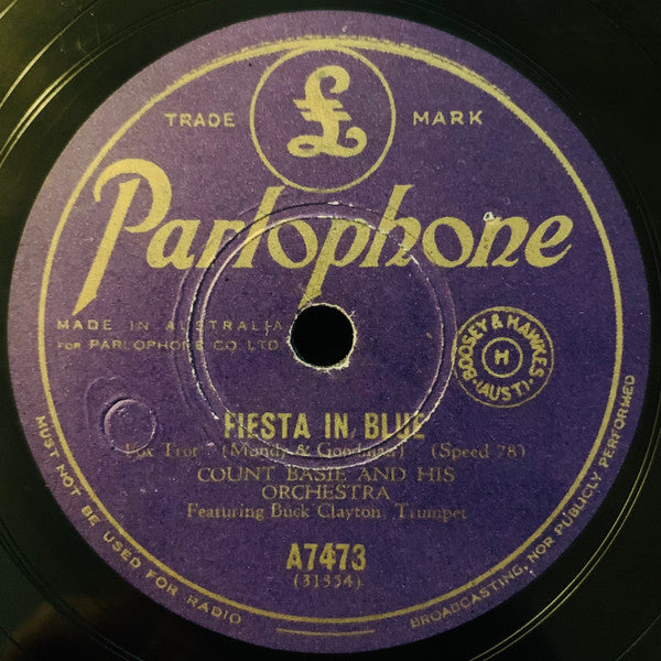 Count Basie Orchestra : 9:20 Special / Fiesta In Blue (Shellac, 10")
