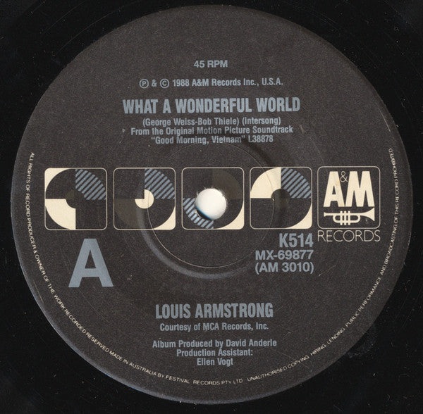Louis Armstrong / Wayne Fontana And The Mindbenders* : What A Wonderful World / Game Of Love (7", Single)