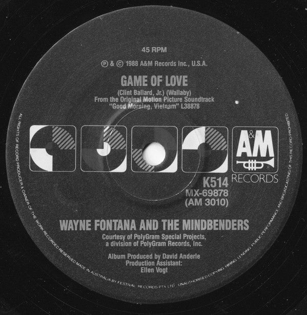 Louis Armstrong / Wayne Fontana And The Mindbenders* : What A Wonderful World / Game Of Love (7", Single)