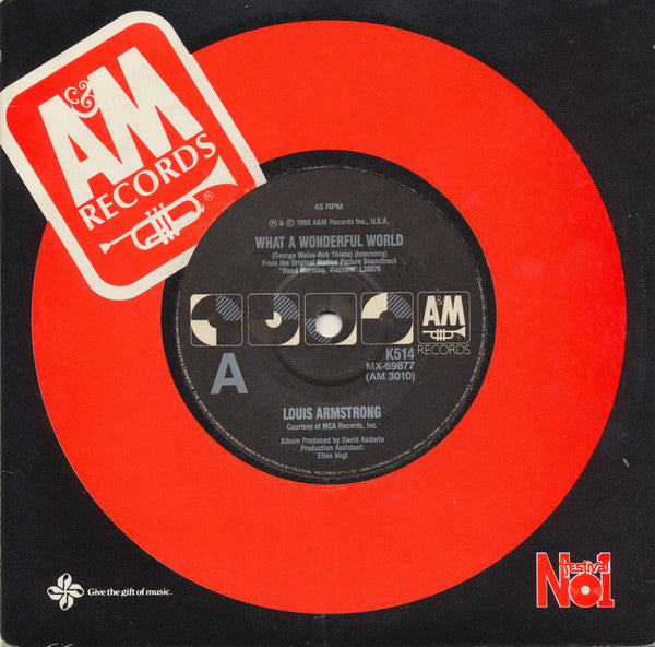 Louis Armstrong / Wayne Fontana And The Mindbenders* : What A Wonderful World / Game Of Love (7", Single)