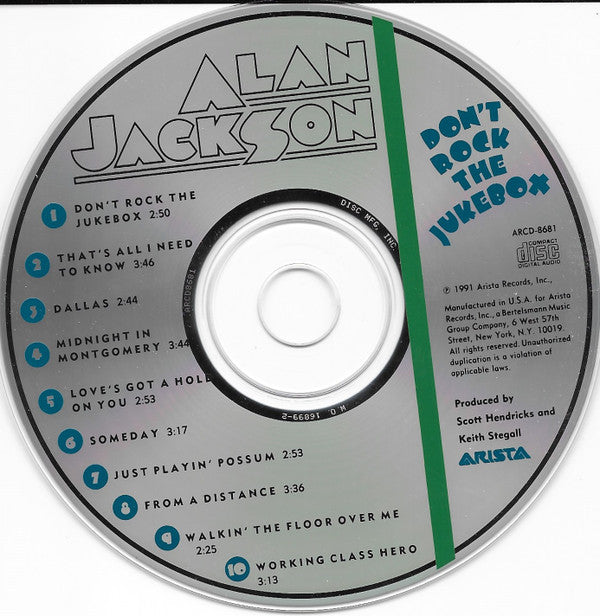 Alan Jackson (2) : Don't Rock The Jukebox (CD, Album)