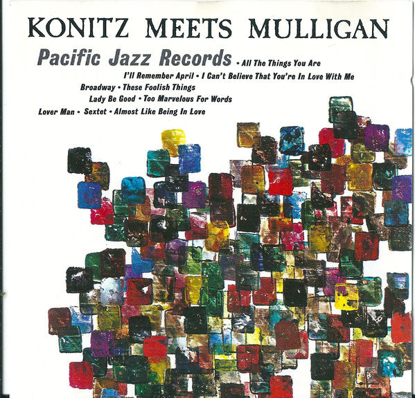 Lee Konitz & Gerry Mulligan Quartet : Konitz Meets Mulligan (CD, Album, Mono, RE, RP)