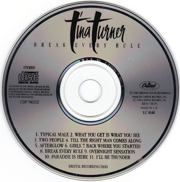 Tina Turner : Break Every Rule (CD, Album)