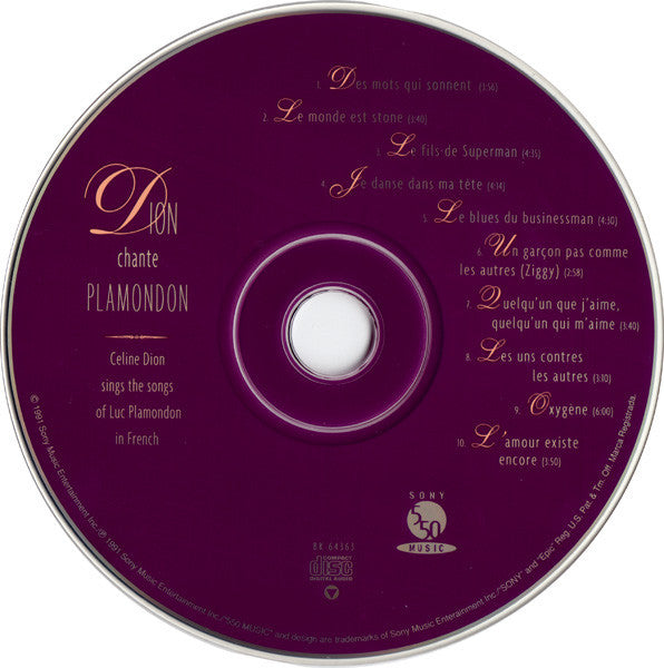 Céline Dion : Dion Chante Plamondon (CD, Album)