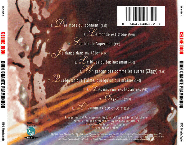Céline Dion : Dion Chante Plamondon (CD, Album)