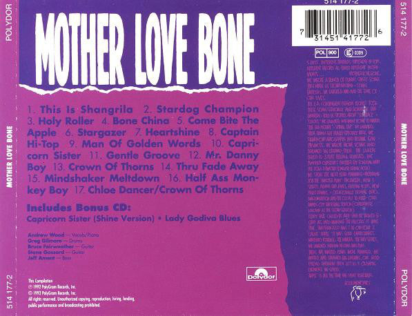 Mother Love Bone : Mother Love Bone (2xCD, Comp)