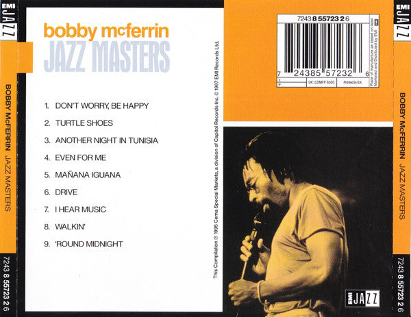 Bobby McFerrin : Jazz Masters (CD, Comp)