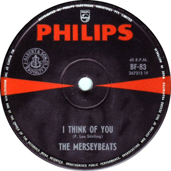 The Merseybeats : I Think Of You (7", Single)