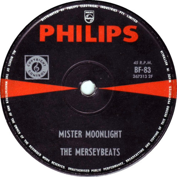 The Merseybeats : I Think Of You (7", Single)