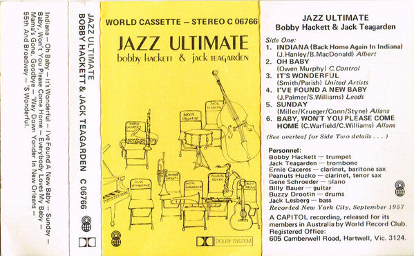 Bobby Hackett & Jack Teagarden : Jazz Ultimate (Cass, Album, Club, Dol)