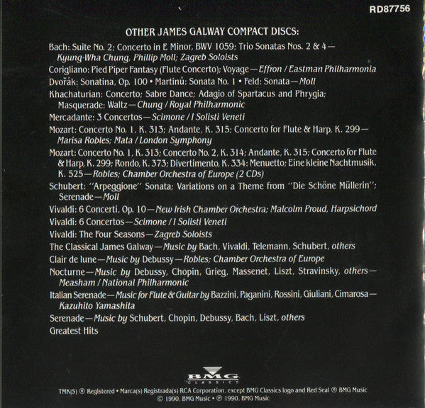 James Galway, Phillip Moll, Paul Neubauer, Joseph Swensen - Ludwig van Beethoven : James Galway Plays Beethoven (Serenade, Op. 25 / Flute Sonata / Serenade, Op. 8) (CD)