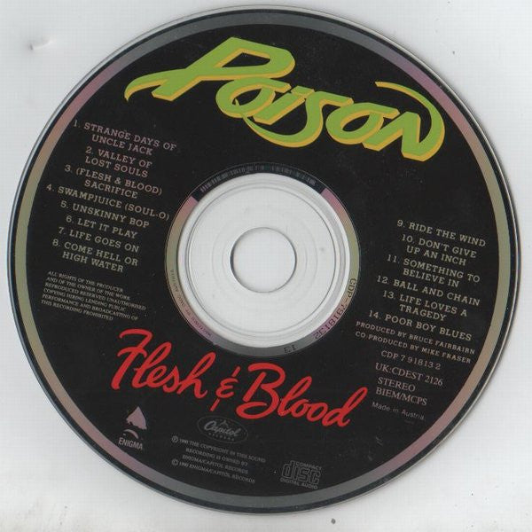 Poison (3) : Flesh & Blood (CD, Album)