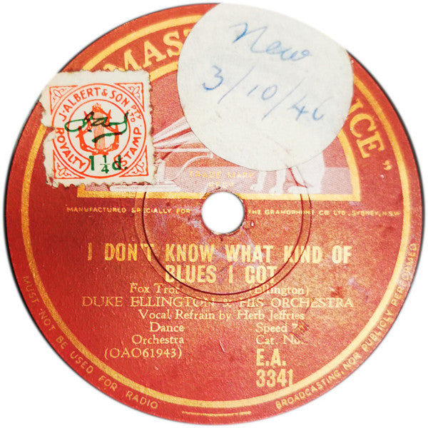 Duke Ellington And His Orchestra : I'm Beginning To See The Light / I Don't Know What Kind Of Blues I Got (Shellac, 10")