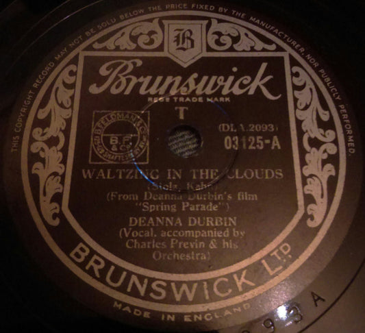 Deanna Durbin : Waltzing In The Clouds / When April Sings (Shellac, 10")