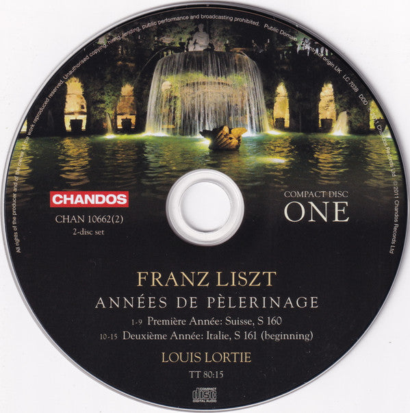 Franz Liszt, Louis Lortie : The Complete Années De Pèlerinage (2xCD, Album)