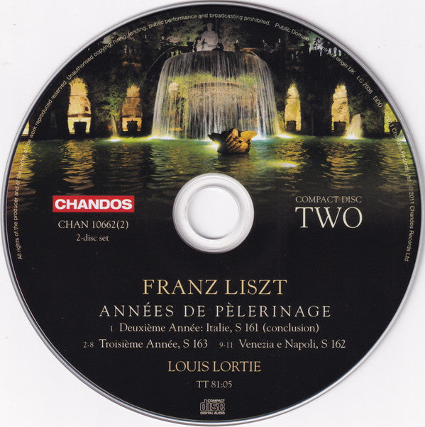 Franz Liszt, Louis Lortie : The Complete Années De Pèlerinage (2xCD, Album)
