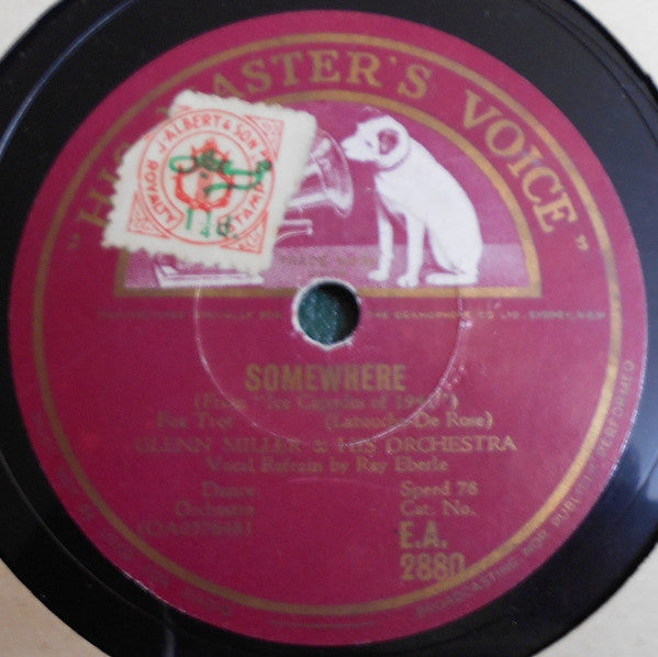 Glenn Miller & His Orchestra* / Leo Reisman & His Orchestra* : Somewhere / Flamingos And Moonlight (Shellac, 10")