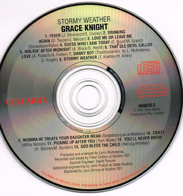 Grace Knight : Stormy Weather (CD, Album)