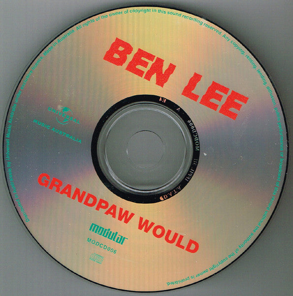 Ben Lee : Grandpaw Would (CD, Album, RE)