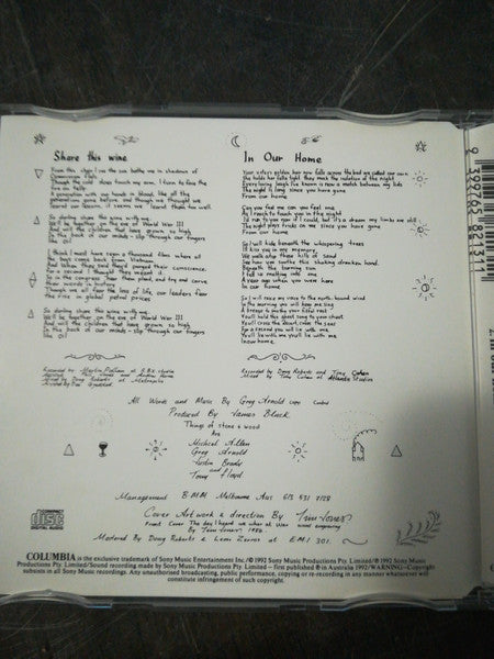 Things Of Stone & Wood : Share This Wine (CD, Single)