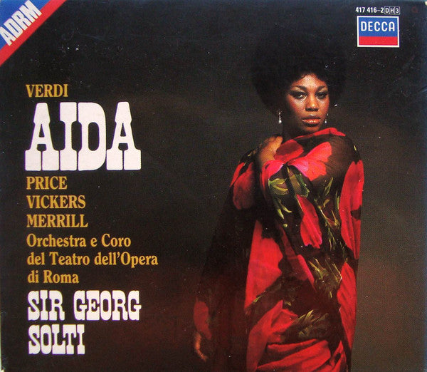 Verdi* / Price*, Vickers*, Merrill*, Orchestra* E Coro Del Teatro Dell'Opera Di Roma, Sir Georg Solti* : Aida (3xCD, Album, RE, RM + Box, Sli)