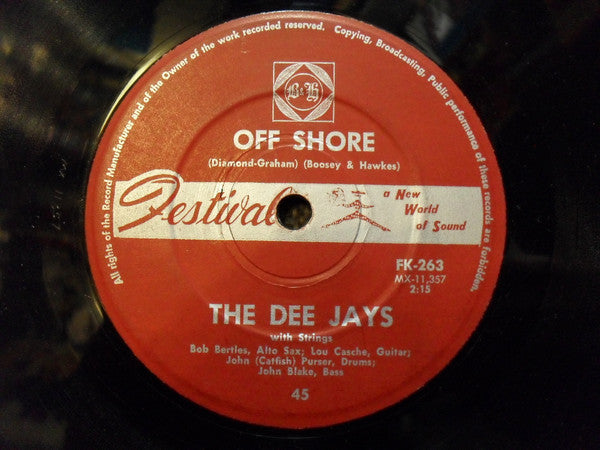 The Dee Jays : Off Shore (7", Single)