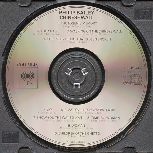 Philip Bailey : Chinese Wall (CD, Album)