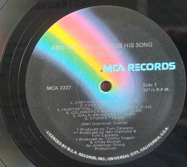 Neil Diamond : And The Singer Sings His Song (LP, Comp)