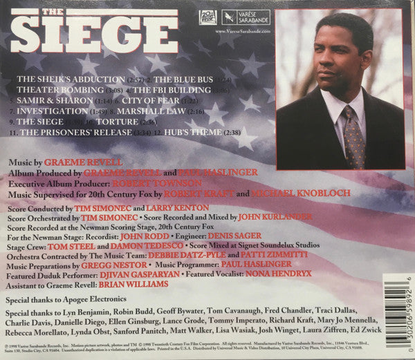 Graeme Revell : The Siege (Original Motion Picture Soundtrack) (CD, Album)