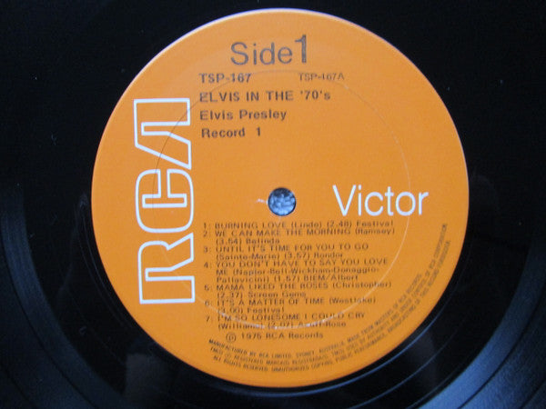 Elvis Presley : Elvis In The 70's (2xLP, Comp, Ora)