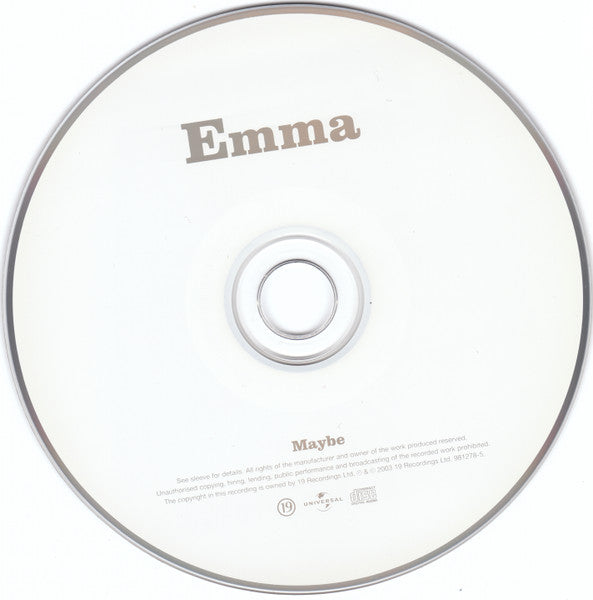 Emma* : Maybe (CD, Single, Enh)