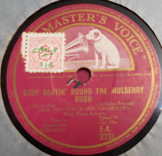 Jack Hylton And His Orchestra : The Chestnut Tree / Stop Beatin' Round The Mulberry Bush (Shellac, 10")