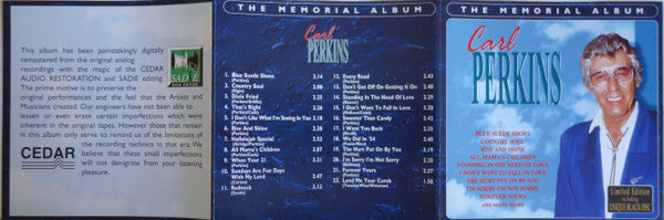 Carl Perkins : The Memorial Album (CD, Comp, Bla)