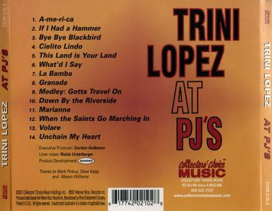 Trini Lopez : Trini Lopez At PJ's (CD, Album)